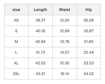 Size-table